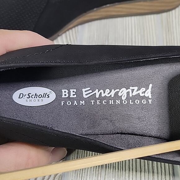 Dr. Scholl's Black Devyn Slip On Wedge Loafers Womens Size 7.5 NEW - Picture 11 of 12